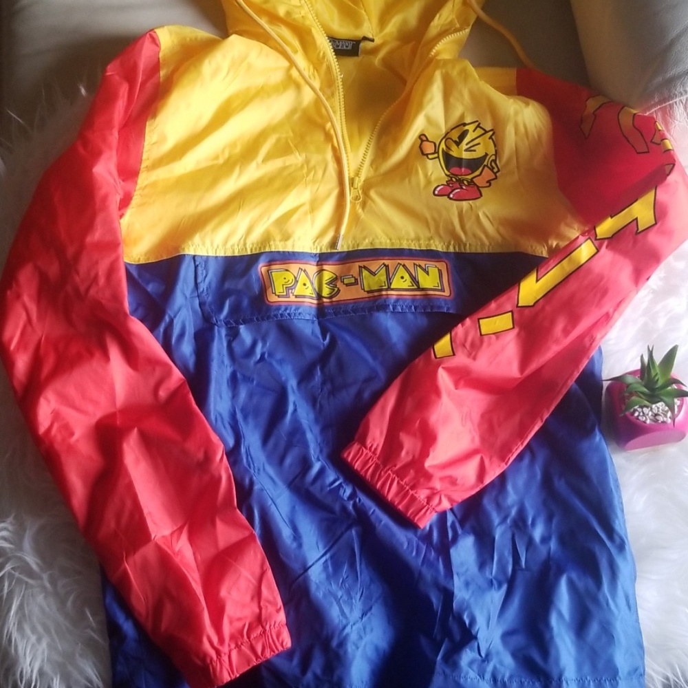 Pacman Yellow Blue Light Jacket